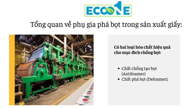 Tổng quan về phụ gia phá bọt trong sản xuất giấy